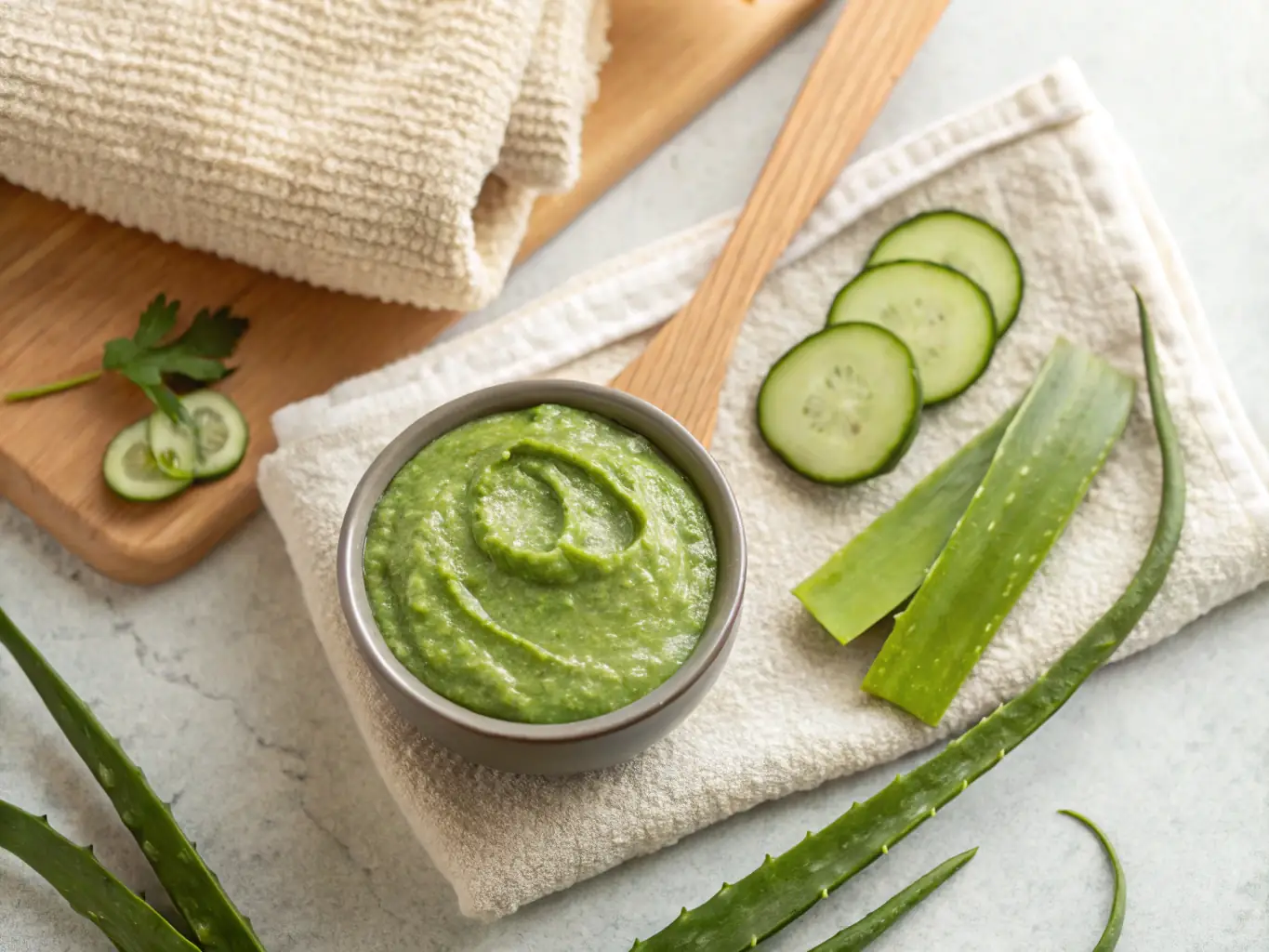 A visually appealing image showcasing both the Kimbap Roll Mask and the Marine Dew Collagen Mask side-by-side, highlighting their unique features and benefits. The background includes elements of Korean beauty and skincare.